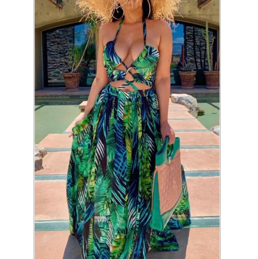Green Maxi dress